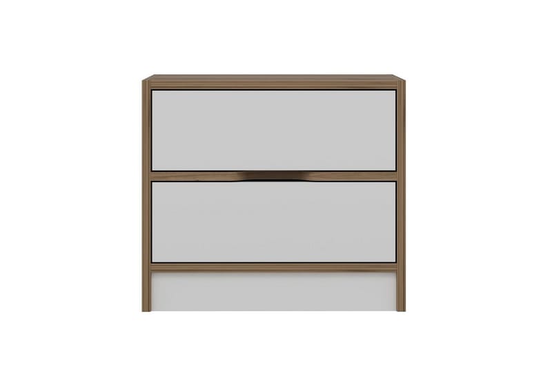 Munna Nattbord 54 cm - Valnøtt/Hvit - Møbler - Bord - Avlastningsbord & sidobord - Sengebord & nattbord