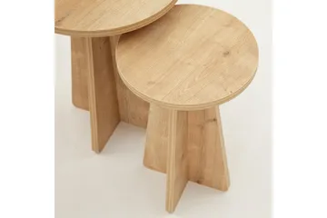 Munne Settbord - Eik - Møbler - Bord - Avlastningsbord & sidobord - Settbord