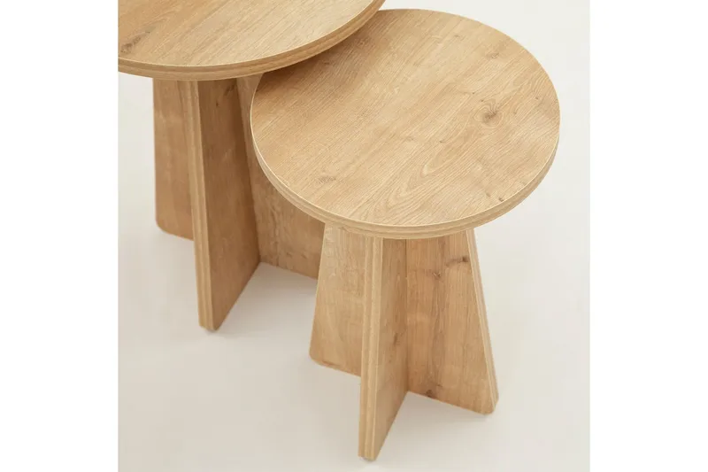 Munne Settbord - Eik - Møbler - Bord - Avlastningsbord & sidobord - Settbord