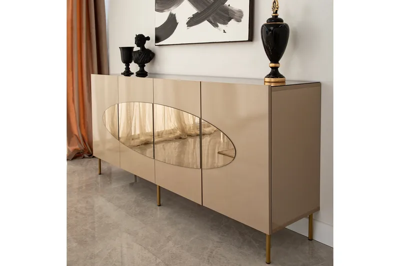 Narain Konsollbord 180 cm - Bronse/Gull - Oppbevaring - Oppbevaringsmøbler - Sideboard & skjenk