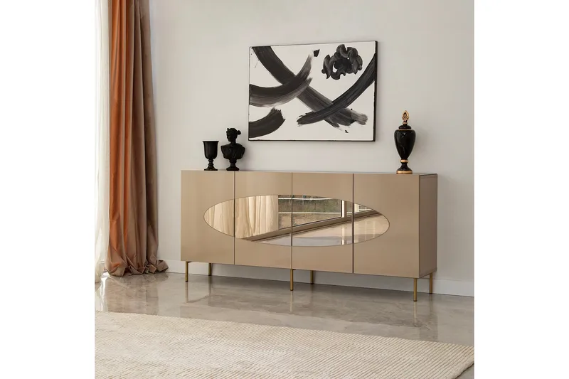 Narain Konsollbord 180 cm - Bronse/Gull - Oppbevaring - Oppbevaringsmøbler - Sideboard & skjenk