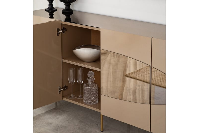 Narain Konsollbord 180 cm - Bronse/Gull - Oppbevaring - Oppbevaringsmøbler - Sideboard & skjenk