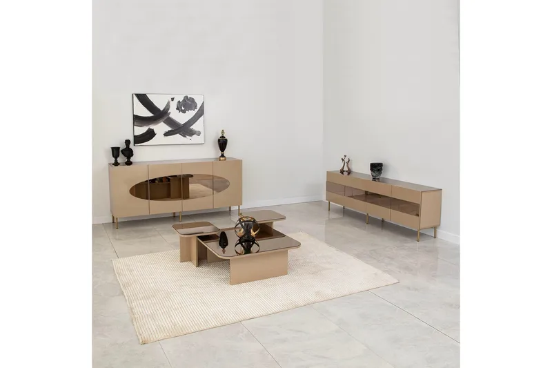 Narain Konsollbord 180 cm - Bronse/Gull - Oppbevaring - Oppbevaringsmøbler - Sideboard & skjenk