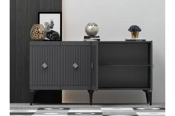 Naruyuki Konsollbord 150 cm - Antrasitt/Sølv - Møbler - Bord - Avlastningsbord & sidobord - Konsollbord & gangbord