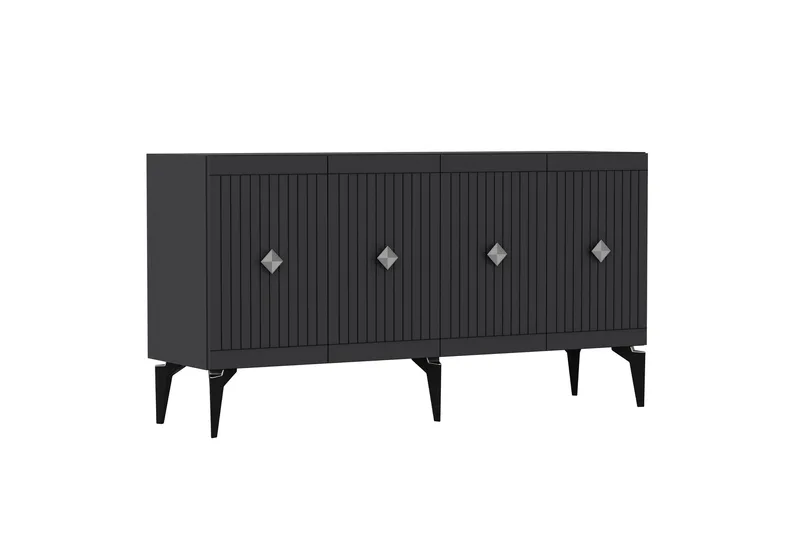 Naruyuki Konsollbord 150 cm - Antrasitt/Sølv - Møbler - Bord - Avlastningsbord & sidobord - Konsollbord & gangbord