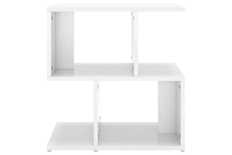 Nattbord 2 stk høyglans hvit 50x30x51,5 cm sponplate - Hvit - Sengebord & nattbord