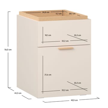 Nattbord 4 You Fresh - Sandbeige - Møbler - Bord - Avlastningsbord & sidobord - Sengebord & nattbord