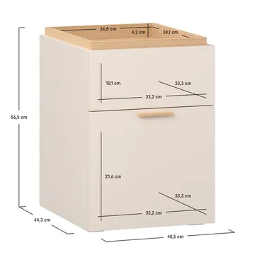 Nattbord 4 You Fresh - Sandbeige - Møbler - Bord - Avlastningsbord & sidobord - Sengebord & nattbord