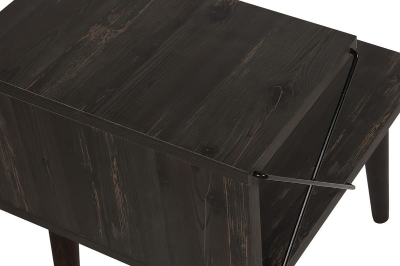 Nattbord Ashlanna 50 cm - Mørkebrun - Sengebord & nattbord