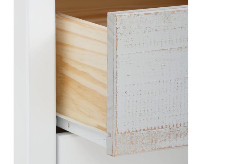 Nattbord Ashmore 120 cm - Hvit/Lysegrå - Sengebord & nattbord