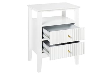 Nattbord Assisi med 2 oppbevaringsskuffer - Møbler - Bord - Avlastningsbord & sidobord - Sengebord & nattbord