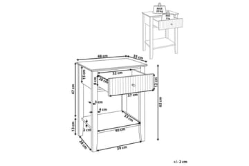 Nattbord Assisi med oppbevaringsskuff - Møbler - Bord - Avlastningsbord & sidobord - Sengebord & nattbord