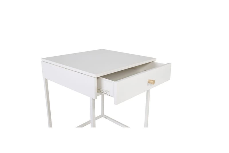 Nattbord Bakal - Hvit - Møbler - Bord - Avlastningsbord & sidobord - Sengebord & nattbord