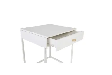 Nattbord Bakal - Hvit - Møbler - Bord - Avlastningsbord & sidobord - Sengebord & nattbord