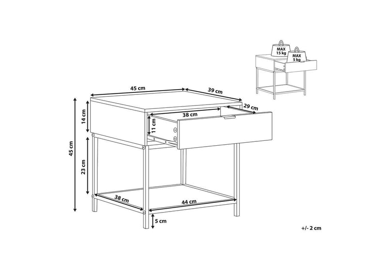 Nattbord Berkley - Møbler - Bord - Avlastningsbord & sidobord - Sengebord & nattbord
