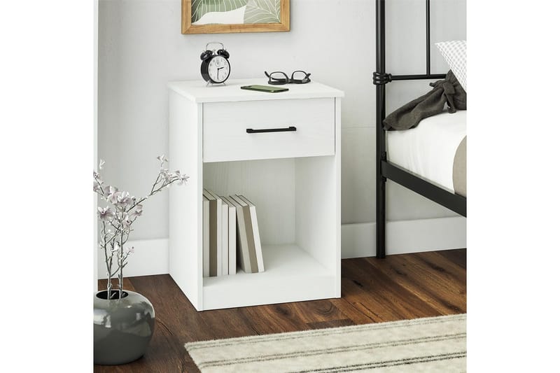 Nattbord BrEZ Hvit - Hvit - Møbler - Bord - Avlastningsbord & sidobord - Sengebord & nattbord