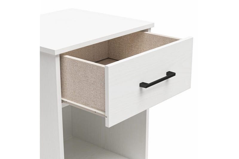 Nattbord BrEZ Hvit - Hvit - Møbler - Bord - Avlastningsbord & sidobord - Sengebord & nattbord