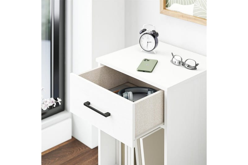 Nattbord BrEZ Hvit - Hvit - Møbler - Bord - Avlastningsbord & sidobord - Sengebord & nattbord