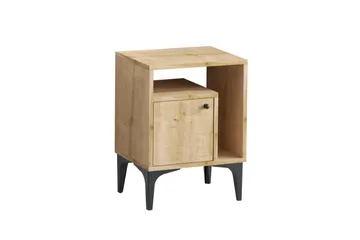 Nattbord Cliffmarch Sudamal Eik - Svart/Mørkfarget tre - Møbler - Bord - Avlastningsbord & sidobord - Sengebord & nattbord