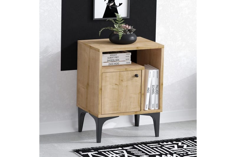 Nattbord Cliffmarch Sudamal Eik - Svart/Mørkfarget tre - Møbler - Bord - Avlastningsbord & sidobord - Sengebord & nattbord