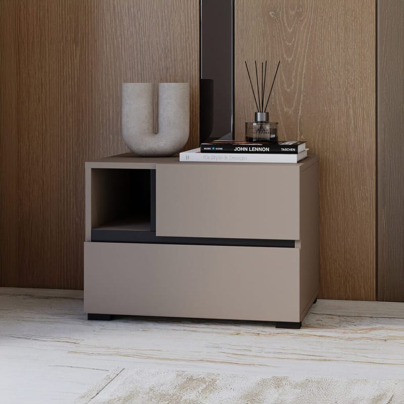 Nattbord Cross S med 2 skuffer - Congo - Møbler - Bord - Avlastningsbord & sidobord - Sengebord & nattbord