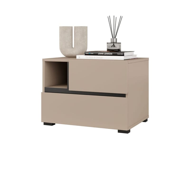 Nattbord Cross S med 2 skuffer - Congo - Møbler - Bord - Avlastningsbord & sidobord - Sengebord & nattbord