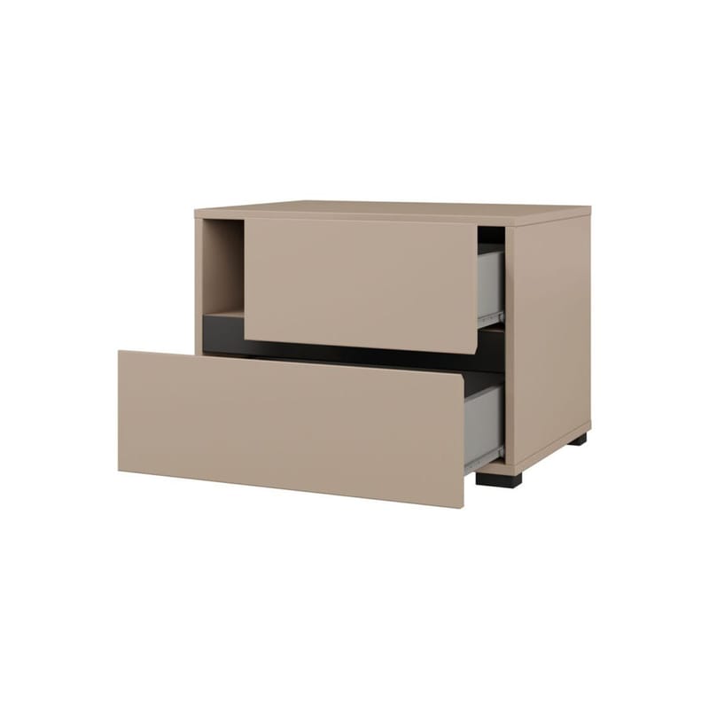 Nattbord Cross S med 2 skuffer - Congo - Møbler - Bord - Avlastningsbord & sidobord - Sengebord & nattbord