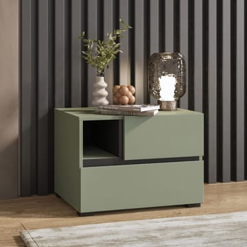 Nattbord Cross S med 2 skuffer - Grønn - Møbler - Bord - Avlastningsbord & sidobord - Sengebord & nattbord