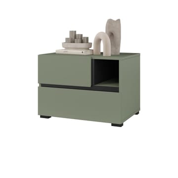 Nattbord Cross S med 2 skuffer - Grønn - Møbler - Bord - Avlastningsbord & sidobord - Sengebord & nattbord
