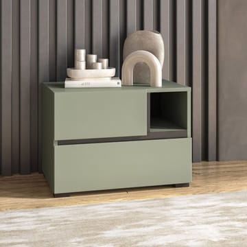 Nattbord Cross S med 2 skuffer - Grønn - Møbler - Bord - Avlastningsbord & sidobord - Sengebord & nattbord