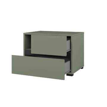 Nattbord Cross S med 2 skuffer - Grønn - Møbler - Bord - Avlastningsbord & sidobord - Sengebord & nattbord