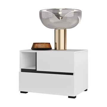 Nattbord Cross S med 2 skuffer - Hvit - Møbler - Bord - Avlastningsbord & sidobord - Sengebord & nattbord