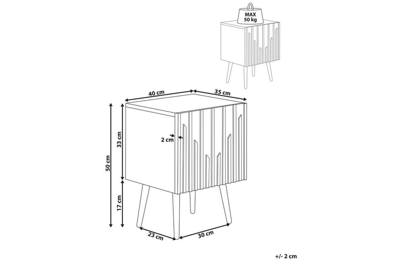 Nattbord Dalcross - Møbler - Bord - Avlastningsbord & sidobord - Sengebord & nattbord