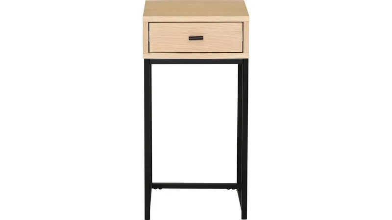 Nattbord Eiknor 60 cm - Hvitpigmentert eik - Møbler - Bord - Avlastningsbord & sidobord - Sengebord & nattbord