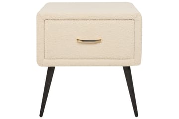 Nattbord Flayat Beige, svart, roségull - Beige, svart, roségull - Møbler - Bord - Avlastningsbord & sidobord - Sengebord & nattbord