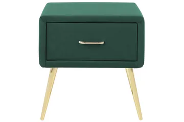 Nattbord Flayat Grønn, gull - Grønn, gull - Møbler - Bord - Avlastningsbord & sidobord - Sengebord & nattbord