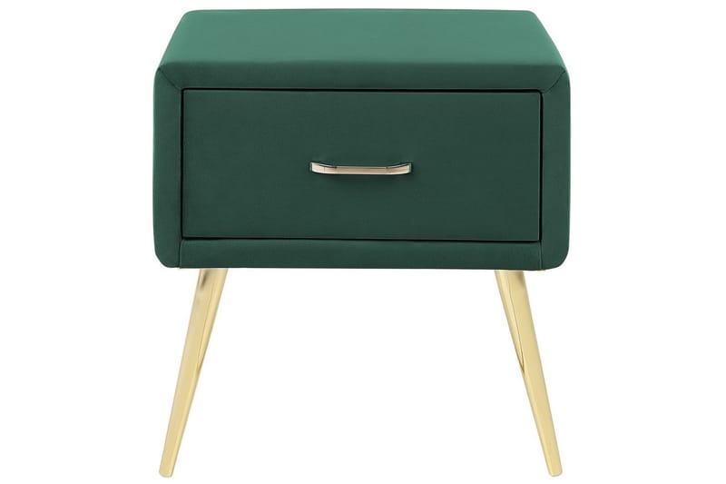 Nattbord Flayat Grønn, gull - Grønn, gull - Møbler - Bord - Avlastningsbord & sidobord - Sengebord & nattbord