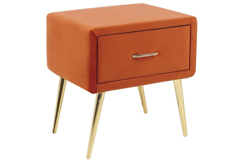 Nattbord Flayat Oransje, gull, Oransje, gull