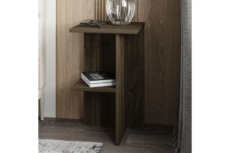 Nattbord Gwyneth Valnøtt - Valnøtt - Møbler - Bord - Avlastningsbord & sidobord - Sengebord & nattbord