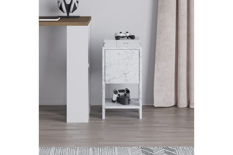 Nattbord Haelyn Carrara Marmor - Carrara Marmor - Møbler - Bord - Avlastningsbord & sidobord - Sengebord & nattbord