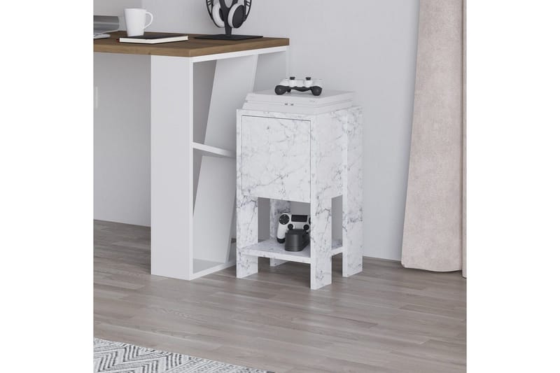 Nattbord Haelyn Carrara Marmor - Carrara Marmor - Møbler - Bord - Avlastningsbord & sidobord - Sengebord & nattbord