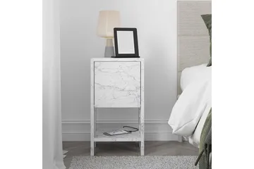 Nattbord Haelyn Carrara Marmor - Carrara Marmor - Møbler - Bord - Avlastningsbord & sidobord - Sengebord & nattbord