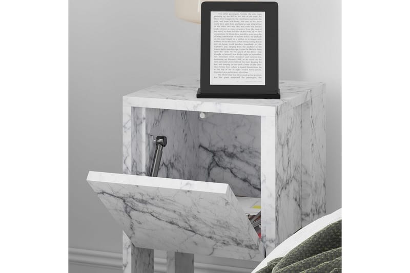 Nattbord Haelyn Carrara Marmor - Carrara Marmor - Møbler - Bord - Avlastningsbord & sidobord - Sengebord & nattbord