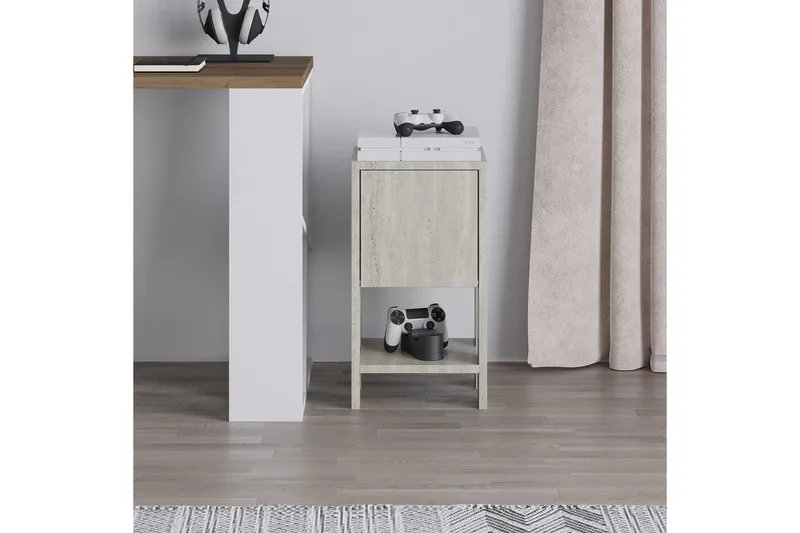 Nattbord Haelyn Travertin - Travertin - Møbler - Bord - Avlastningsbord & sidobord - Sengebord & nattbord