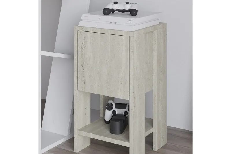 Nattbord Haelyn Travertin - Travertin - Møbler - Bord - Avlastningsbord & sidobord - Sengebord & nattbord