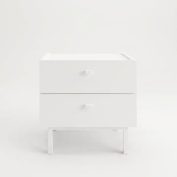 Nattbord Hanah Home Luke (47,9 x 47 x 36,8 cm) Hvit - Hvit - Møbler - Bord - Avlastningsbord & sidobord - Sengebord & nattbord