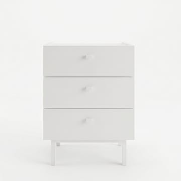 Nattbord Hanah Home Luke (47,9 x 63,5 x 36,8 cm) Hvit - Hvit - Møbler - Bord - Avlastningsbord & sidobord - Sengebord & nattbord