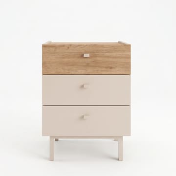 Nattbord Hanah Home Luke (47,9 x 63,5 x 36,8 cm) Sand eik - Sand og eik - Møbler - Bord - Avlastningsbord & sidobord - Sengebord & nattbord