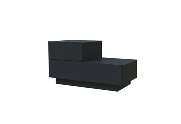 Nattbord Homitis Kayra (70 x 35 x 38,3 cm) Antrasitt - Antrasitt - Møbler - Bord - Avlastningsbord & sidobord - Sengebord & nattbord