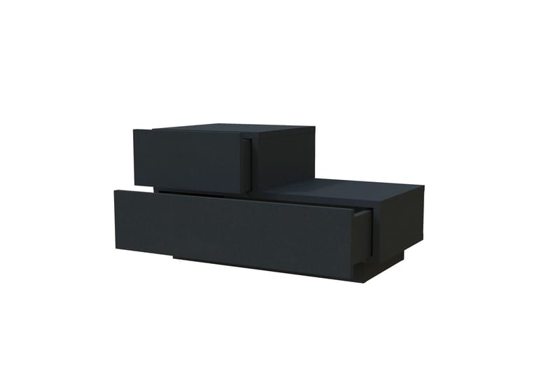 Nattbord Homitis Kayra (70 x 35 x 38,3 cm) Antrasitt - Antrasitt - Møbler - Bord - Avlastningsbord & sidobord - Sengebord & nattbord